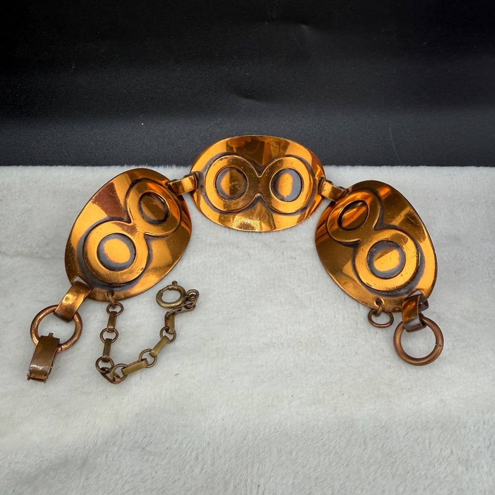 Vintage Western Copper Bracelet 8" READ